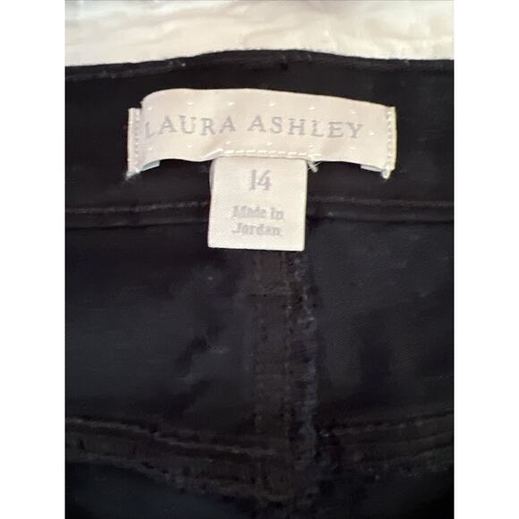 Laura Ashley Jeans Womens 14 Black Stretch Denim Embellished Pockets Zip Fly - Picture 6 of 11